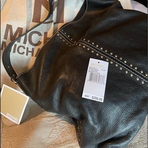 Michael Kors Astor Soft Leather Studded Bag Purse-NEW